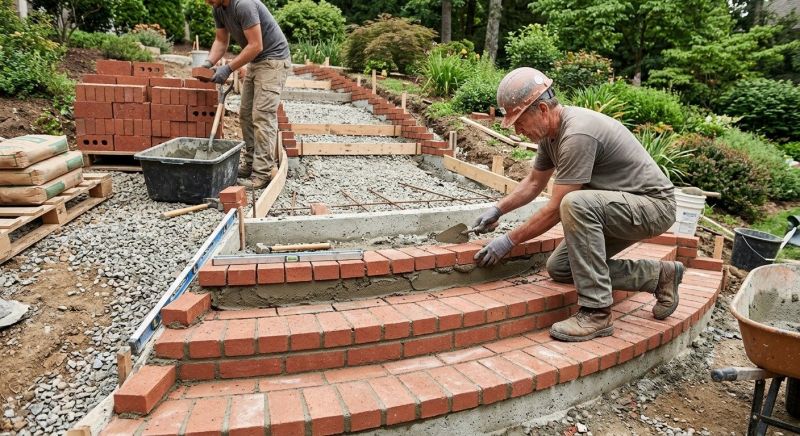 Brick Walkway Installation in Worcester, MA