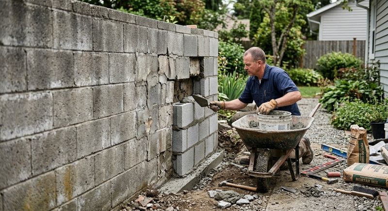 Masonry Wall Repair Service